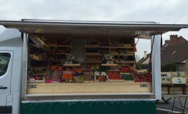 Amenagement food truck en bois sur mesure