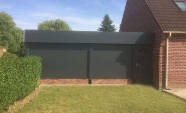 Carport en bois sur mesure finition laque