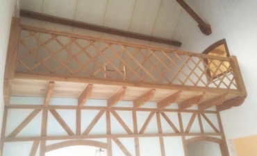 Garde corps en bois sur mesure